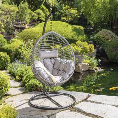Layla Hanging Basket- Grey