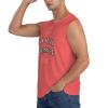 NineFit Basics Custom Tank Tops for Men Personalized Tank Tops with Logo Name Photo Design Your Own Print Crewneck Customized Sleeveless Shirt Coral Large view 3