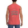 NineFit Basics Custom Tank Tops for Men Personalized Tank Tops with Logo Name Photo Design Your Own Print Crewneck Customized Sleeveless Shirt Coral Large view 4
