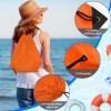 PLULON 2Pcs Drawstring Bags Bulk Orange Drawstring Backpack String Backpack Cinch Sack Sport Gym Backpack Bags for Yoga Traveling Outdoor Sports view 2