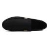 TAYGUM Mens Loafers Round Toe Moccasins Shoes Cloth Loafer Shoes Flexible Flat Heel Lightweight Walking Prom Slip-ons (Color : Black, Size : 10) view 4