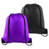 PLULON 2Pcs Drawstring Bags Bulk Drawstring Backpack Black Purple String Backpack Cinch Sack Sport Gym Backpack Bags for Yoga Traveling Outdoor Sports view 1