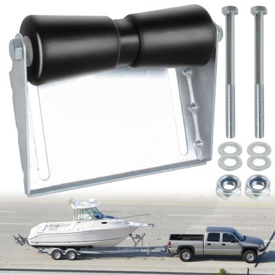 BALAVA 10 inch Boat Trailer Roller Bracket Assembly,Boat Trailer Keel Rollers with Brackets,Adjustable Keel Roller with Panel Bracket Assembly Boat Trailer Accessories