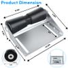 BALAVA 10 inch Boat Trailer Roller Bracket Assembly,Boat Trailer Keel Rollers with Brackets,Adjustable Keel Roller with Panel Bracket Assembly Boat Trailer Accessories view 2