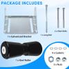 BALAVA 10 inch Boat Trailer Roller Bracket Assembly,Boat Trailer Keel Rollers with Brackets,Adjustable Keel Roller with Panel Bracket Assembly Boat Trailer Accessories view 4