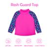 BIG ELEPHANT 2 Pcs Rash Guard Swim Diapers Sets for Unisex Baby, Boys Girls Long Sleeve Swimsuit with UPF 50+ Sun Protection view 2