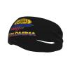 NineFit Basics Colombia Colombian Flag Rose Flower Headbands Sports Non-Slip Tennis Workout Sweat Bands for Women Men6, Black view 1
