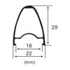 Road Bikes Wheels 700C XC Disc Brake Cross Country Wheelset Quick Release Aluminum Alloy Rim Hight 30mm Front and Rear Wheels 7/8/9/10/11/12 Speed Cassette 24 Holes (Size : Black) view 4