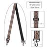Black Hardware Purse Strap Adjustable Replacement Belts Wide Bag Straps for Canvas Crossbody Purses Messenger Bags Shoulder Handbags view 2