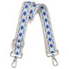 Crossbody Straps for Purses Silver Hardware Purse Strap Wide Shoulder Strap Adjustable Replacement,Retro Jacquard Embroidery for Shoulder Bags, Canvas Tote Handbags view 1