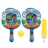 2pcs Inflatable Tennis Racket with Inflatable Ball and Pump for Kids Boys Girls