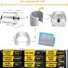 72V 3000W Brushless Motor with Temperature Sensor 6mm Phase Wires Electric Scooter Motor 80A Fardriver Controller T8F Chain for Electric Go Kart Kit (3KW with Bracket) view 2