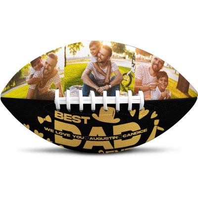 Artsadd Custom Football for Dad Personalized Photo Football Customized Gift for Grandpa Coach Dad Football Fan Gifts for Fathers Day Birthday Xmas Anniversary
