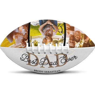 Artsadd Personalized Gift for Dad Grandpa Custom Photo Football Customized Gift for Dad Grabdpa Birthday Xmas Anniversary