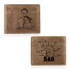 Amsgedhie Personalized Dad Birthday Gift Mens Photo Wallets Leather Custom 1-5 Name Wallet Dad Wallet with Kids Names Fist Bump Mens Wallet (Brown 1#, 6 Name) view 1