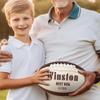 Artsadd Custom Football with Photo Personalized Football for Dad Grandpa Customized Gift for Coach Dad Football Fan for Fathers Day Birthday Xmas Anniversary view 3
