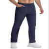 TACVASEN Men's Work Pants Lightweight Quick Dry Water Resistant Stretch Pants Hiking Fishing with Zipper Pocket Navy view 1