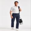 TACVASEN Men's Work Pants Lightweight Quick Dry Water Resistant Stretch Pants Hiking Fishing with Zipper Pocket Navy view 3