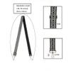 Crossbody Straps for Purses Silver Hardware Purse Strap Wide Shoulder Strap Adjustable Replacement,Retro Jacquard Embroidery for Shoulder Bags, Canvas Tote Handbags view 4