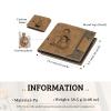 Amsgedhie Personalized Dad Birthday Gift Mens Photo Wallets Leather Custom 1-5 Name Wallet Dad Wallet with Kids Names Fist Bump Mens Wallet (Brown 2#, 5 Name) view 3