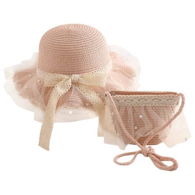 Baby Girl Sun Hats Summer UPF 50 Toddler Sun Cap Infant with Wide Brim Bucket Hat Girls Sunshade Hat (Pink, One Size)