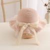 Baby Girl Sun Hats Summer UPF 50 Toddler Sun Cap Infant with Wide Brim Bucket Hat Girls Sunshade Hat (Pink, One Size) view 2