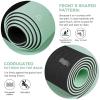 Yoga Mat Non Slip TPE Thick Yoga Mat with Alignment Mark, Large Size 72"L x 32"W x 0.32"Th or 0.24"Th, Anti-Tear Exercise & Fitness Mat for Yoga, Pilates & Floor Workouts (Green Black, Thickness-8mm) view 4