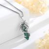 AEONSLOVE Malachite Dragon Necklace for Women & Men - Healing Crystal Pendant, Spiritual Jewelry, Green Crystal Talisman view 3