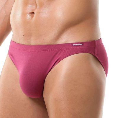 BANGWEAR Unpack Bikini Mens Brief Modal Underwear Burgundy