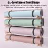 CMYUN Yoga Mat Holder Wood Yoga Mat Wall Mount, Firm Yoga Mat Holder Stand for Resistance Bands, Home Gym Storage for Exercise Equipment, Ease Installation view 2