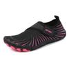 Zonkacen Male Female Fashion Comfortable Breathable Mesh Water Shoes for Swimming Pool Diving Surfing Wading Driving Jogging Running Black Pink 3.5 Men/4.5 Women view 1