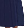 Women Long Sleeve T Shirt Midi Dress Hollow Out Cocktail Dresses Casual V-Neck Zipper Maxi Dresses with Pockets (3X-Large,Blue) view 2