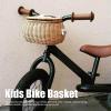 RXMORI Rattan Bike Basket,Wicker Woven Backpack Basket,Bike Basket Handwoven Backpack with Lid Shoulder Strap,Small Cute Rattan Basket for Cycling School Travel view 4
