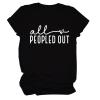 All People Out Shirt Women Funny Sayings Sarcastic Tshirts Summer Short Sleeve Shirts Graphic Tees Tops Black view 1