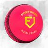 Fortress Royal Crown Cricket Balls  Premium Grade Hand Stitched Leather Cricket Ball [5.5oz, 5oz or 4.75oz]  4 Color Options (Pink, Junior (4.75oz) - Pack of 24) view 1