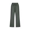 Linen Capris for Women Casual Loose Wide Leg Trousers with Pockets Summer Elastic High Waisted Cropped Pants Linen Pants Women Petite Wide Leg Trouser Pants Womens Capri Yoga Pants view 2