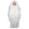 Professional Santa Wig Beard Set Synthetic Fiber White Mustache Washable Exceptional Clauses Christmas Costume Christma view 1