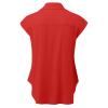 NaRHbrg Women's V Neck Button Down Shirts Cap Sleeve Casual Blouses view 4