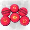 Fortress Royal Crown Cricket Balls  Premium Grade Hand Stitched Leather Cricket Ball [5.5oz, 5oz or 4.75oz]  4 Color Options (Pink, Men's (5.5oz) - Pack of 6) view 2
