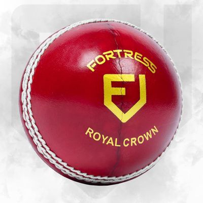Fortress Royal Crown Cricket Balls  Premium Grade Hand Stitched Leather Cricket Ball [5.5oz, 5oz or 4.75oz]  4 Color Options (Red, Men's (5.5oz) - Pack of 24)