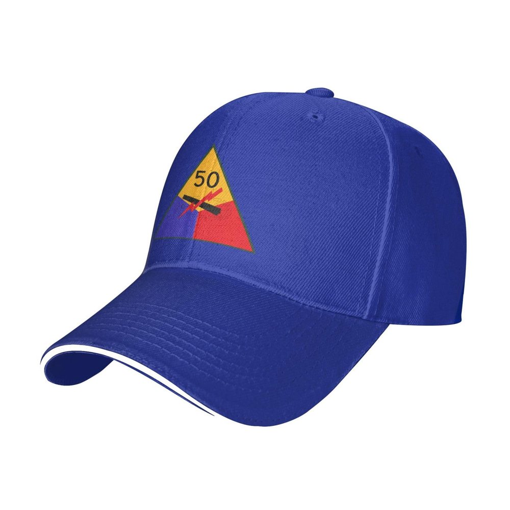 50th Us Armored Division SSI Baseball Cap Women Men Hats Adjustable Truck Driver Sun Hat Dad Baseball Caps Blue