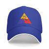 50th Us Armored Division SSI Baseball Cap Women Men Hats Adjustable Truck Driver Sun Hat Dad Baseball Caps Blue view 2