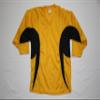 NineFit Basics Youth Intermediate Goalie Cut Hockey Practice Jersey Screen Print and Heat Press Friendly Gold/Black view 1