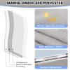 GAOMON 3 Bow Bimini Tops with Mesh Sidewalls Support Poles for Boats Durable Marine Grade Canvas Top Includes 2 Straps Storage Boot 1 Inch Aluminum Frame (3 Bow 6'L x 46" H x 61"-66" W) view 2