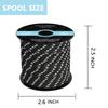 LUYADIN Paracord 240lb - Diameter 2mm Micro Utility Cord -3 Strand Parachute Spool Cord - 100ft 200ft,Paracord for Camping,Hiking,Fishing,Outdoor and DIY view 2