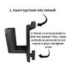 Hammy3DPrints Mount for Keltec CP33 / CMR30 / PMR30 - Slatwall | Pistol Holder Handgun Storage Rack (Facing Left, Store Wall) view 2
