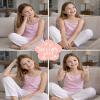 dELiA*s Girls Camisole - 5 Pack 100% Cotton Soft and Breathable Cami Tank Top Girls Undershirts (Sizes: 2T-14), Size 8-10, Black/Brown/Pink view 2