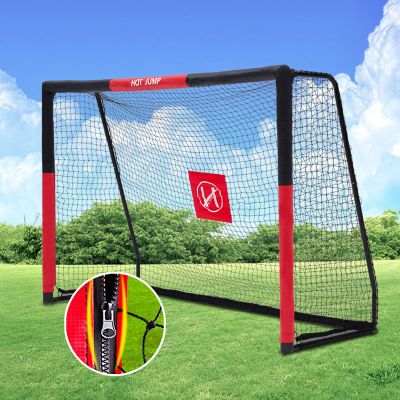 Soccer Goals for Backyard,10x6.5ft Metal Soccer Goal, Outdoor Kids Soccer Goal for All Ages,Soccer net with Zipper Design, Easy Assemble, Weatherproof Foam Padded Goal Post