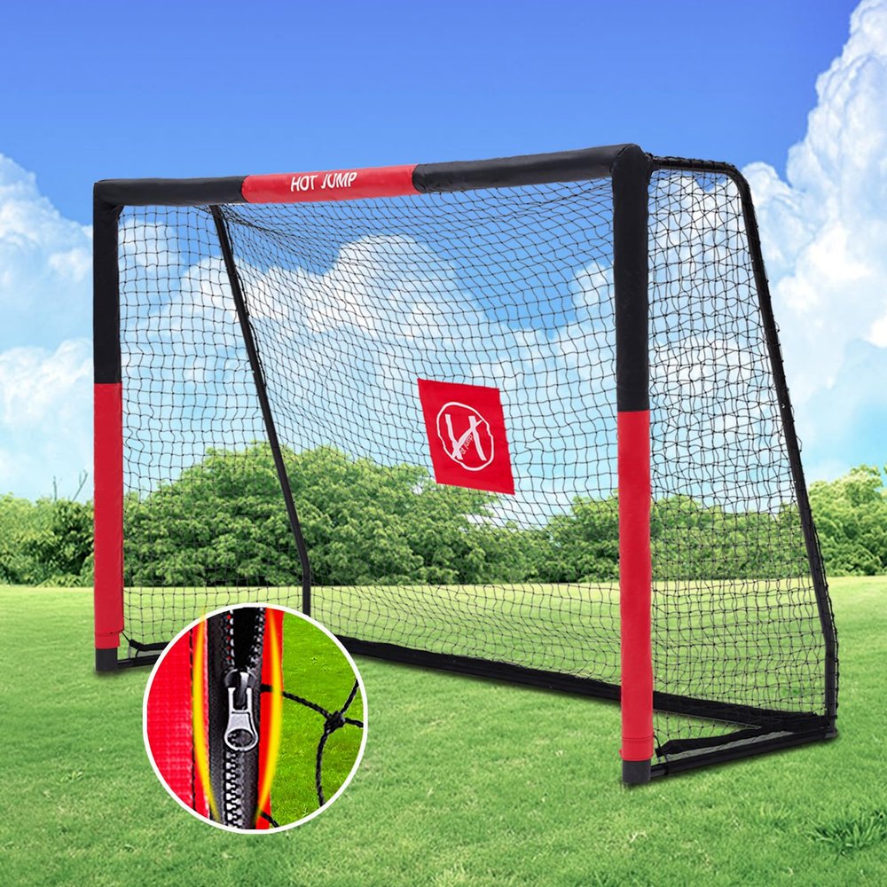 Soccer Goals for Backyard,10x6.5ft Metal Soccer Goal, Outdoor Kids Soccer Goal for All Ages,Soccer net with Zipper Design, Easy Assemble, Weatherproof Foam Padded Goal Post