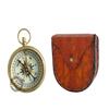 Brass 2 Inch Sundial Compass for Outdoor Activities Camping Hiking with Leather Box (MKJU) view 1